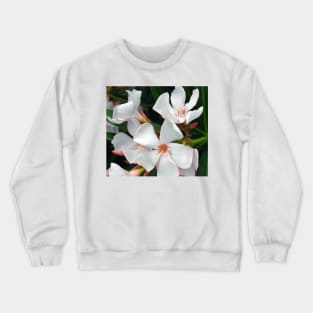 White Flower Bush Crewneck Sweatshirt